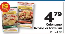 Weis Markets Celentano Ravioli or Tortellini offer