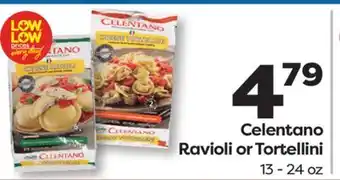 Weis Markets Celentano Ravioli or Tortellini offer