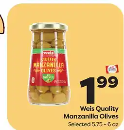 Weis Markets Weis Quality Manzanilla Olives offer