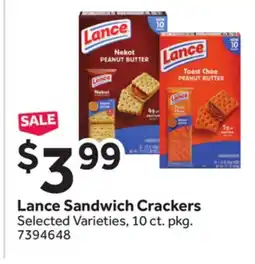 Stop&Shop Lance Sandwich Crackers offer