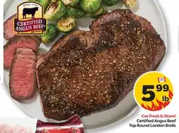 Weis Markets Certified Angus Beef Top Round London Broils offer