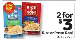 Weis Markets Rice or Pasta Roni offer