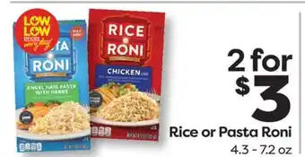 Weis Markets Rice or Pasta Roni offer