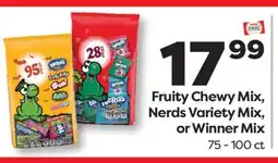 Weis Markets Fruity Chewy Mix, Nerds Variety Mix, or Winner Mix offer