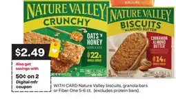 CVS Nature Valley biscuits, granola bars or Fiber One 5-6 ct offer