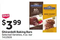 Stop&Shop Ghirardelli Baking Bars offer