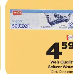 Weis Markets Weis Quality Seltzer Water offer