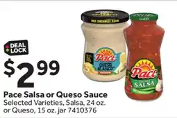 Stop&Shop Pace Salsa or Queso Sauce offer