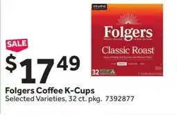 Stop&Shop Folgers Coffee K-Cups offer