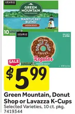 Stop&Shop Green Mountain, Donut Shop or Lavazza K-Cups offer