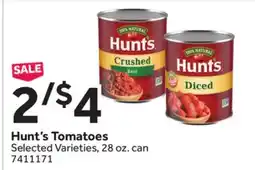 Stop&Shop Hunt's Tomatoes offer