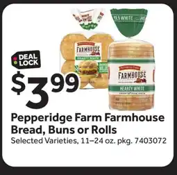 Stop&Shop Pepperidge Farm Farmhouse Bread, Buns or Rolls offer