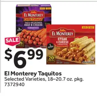 Stop&Shop El Monterey Taquitos offer