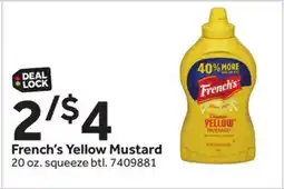 Stop&Shop French's Yellow Mustard offer