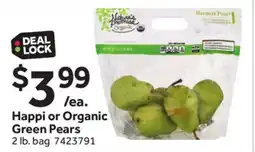 Stop&Shop Happi or Organic Green Pears offer