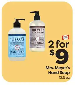 Weis Markets Mrs. Meyer's Hand Soap offer