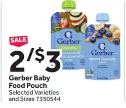 Stop&Shop Gerber Baby Food Pouch offer