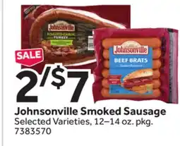 Stop&Shop Johnsonville Smoked Sausage offer