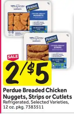 Stop&Shop Perdue Breaded Chicken Nuggets, Strips or Cutlets offer