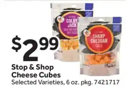 Stop&Shop Stop & Shop Cheese Cubes offer
