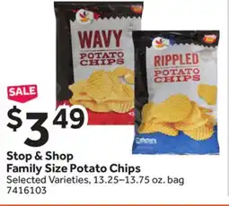 Stop&Shop Stop & Shop Family Size Potato Chips offer