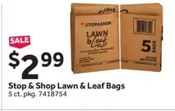 Stop&Shop Stop & Shop Lawn & Leaf Bags offer