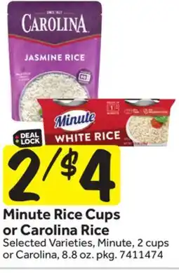 Stop&Shop Minute Rice Cups or Carolina Rice offer