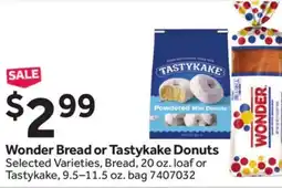 Stop&Shop Wonder Bread or Tastykake Donuts offer