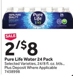 Stop&Shop Pure Life Water 24 Pack offer