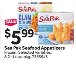 Stop&Shop Sea Pak Seafood Appetizers offer