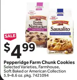Stop&Shop Pepperidge Farm Chunk Cookies offer