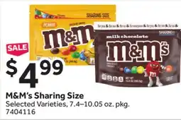 Stop&Shop M&M's Sharing Size offer
