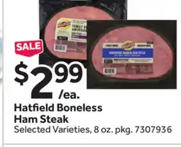 Stop&Shop Hatfield Boneless Ham Steak offer