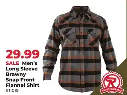 Runnings Noble Outfitters Men's Long Sleeve Brawny Flannel Shirt offer