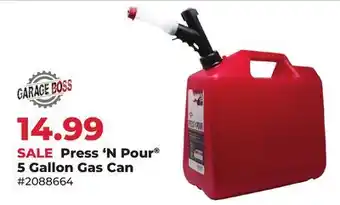 Runnings Garage Boss Press'N Pour 5 Gallon Gas Can offer