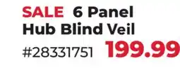Runnings 6 Panel Hub Blind Veil offer