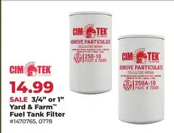 Runnings 3/4 or 1 Yard & Farm Fuel Tank Filter offer