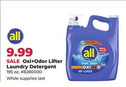 Runnings Oxi + Odor Lifter Laundry Detergent offer