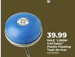 Runnings 1,250W IceChaser Plastic Floating Tank De-Icer offer