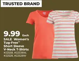 Runnings Noble Outfitters Women's Tug-Free Short Sleeve V-Neck T-Shirts offer