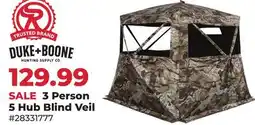 Runnings Duke + Boone 3 Person 5 Hub Blind Veil offer