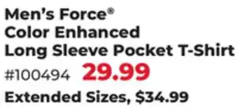 Runnings Men's Force Color Enhanced Long Sleeve Pocket T-Shirt offer