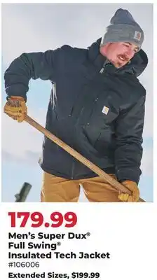 Runnings Men's Super Dux Full Swing Insulated Tech Jacket offer