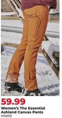 Runnings Women's The Essential Ashland Canvas Pants offer