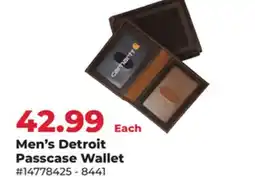 Runnings Men's Detroit Passcase Wallet offer
