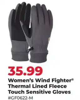 Runnings Women's Wind Fighter Thermal Lined Fleece Touch Sensitive Gloves offer