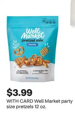 CVS Well Market party size pretzels 12 oz offer