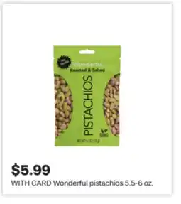 CVS Wonderful pistachios 5.5-6 oz offer