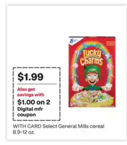 CVS Select General Mills cereal 8.9-12 oz offer