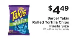 ShopRite Barcel Takis Rolled Tortilla Chips Fiesta Size offer